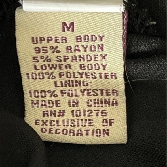 Yvos | Gray Black Baby Doll Layered Rosette Smocked Puff Sleeve Blouse, Medium - Picture 6 of 6